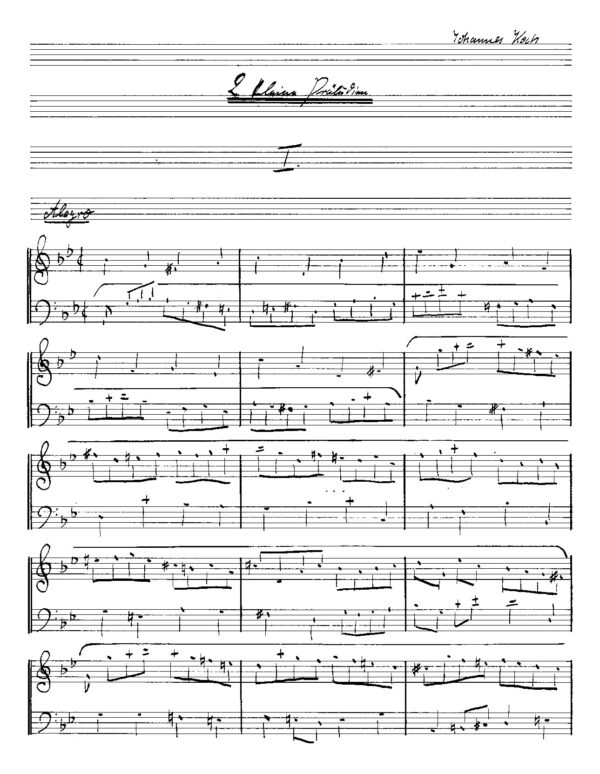 2 kleine Präludien, Lied u. Variationen