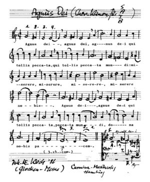 Agnus Dei (Chor-Kanon für SATB)