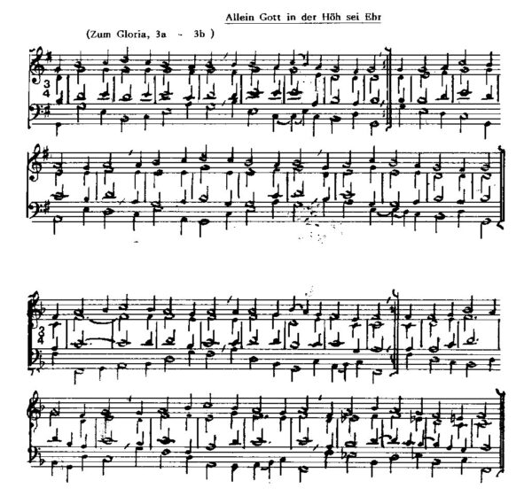 Allein Gott in der Höh sei Ehr (Zum Gloria, 3a-3b)