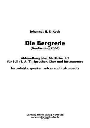 Bergrede - Neufassung