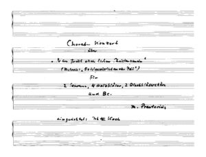 Choral-Konzert über "Nun freut euch lieben Christengmein" (Melodie: "Es ist gewisslich an der Zeit") für 2 Sopran, 4 Holzbläser, 2 Blechbläserchöre und Bc. - M. Praetorius
