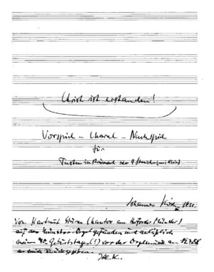 Christ ist erstanden! - Vorspiel - Choral - Nachspiel für Tasteninstrument oder 4 Streicher
