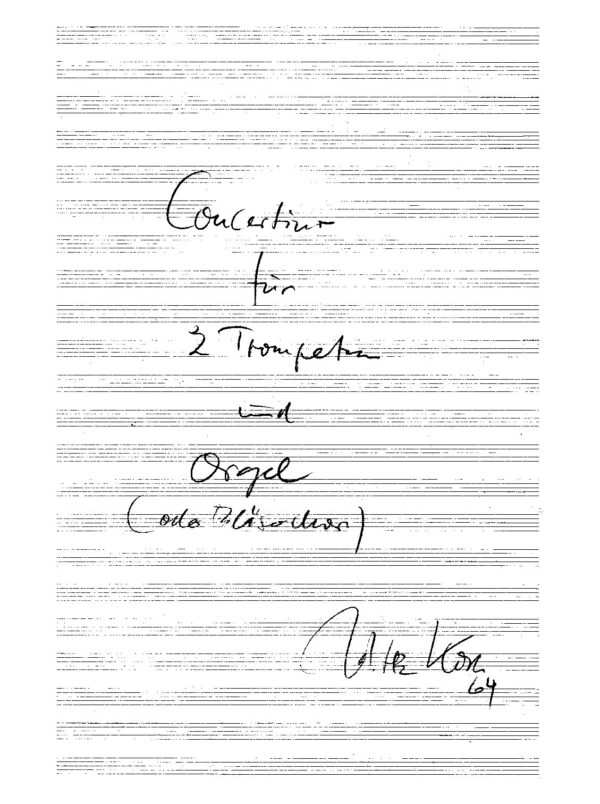 Concertino für 2 Trompeten und Orgel (oder Bläserchor)