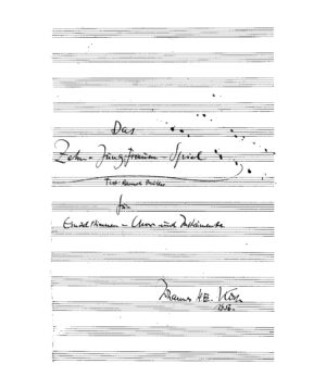 Das Zehn-Jungfrauen-Spiel für Einzelstimmen-Chor und Instrumente