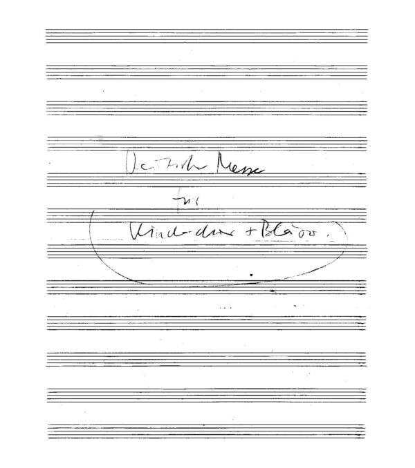 Deutsche Messe für Kinderchor + Bläser