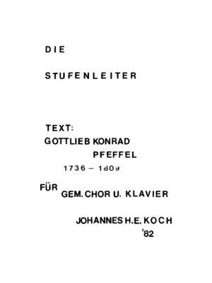 Die Stufenleiter für gem. Chor u. Klavier