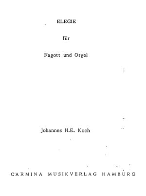 Elegie für Fagott und Orgel