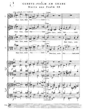 Gebets-Psalm am Grabe - Worte aus Psalm 88