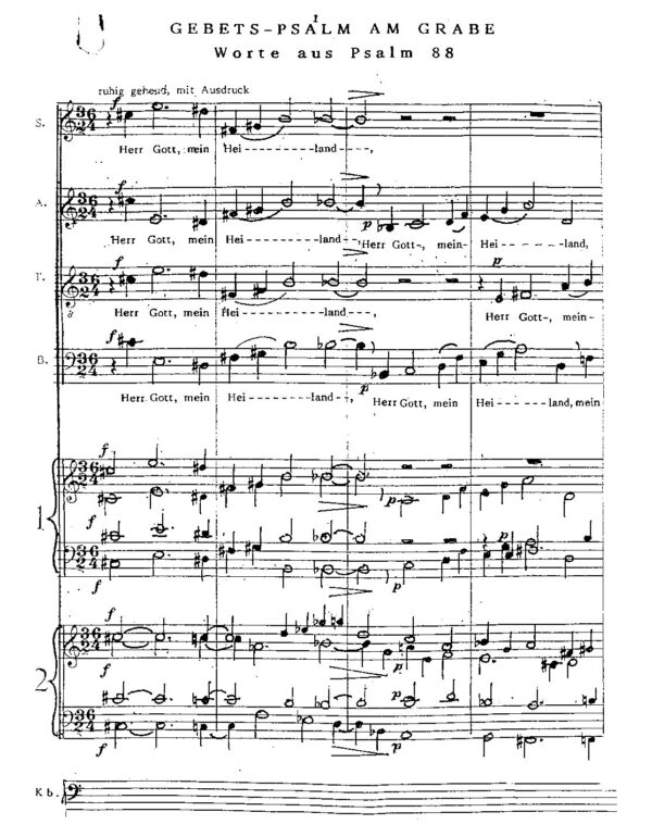 Gebets-Psalm am Grabe - Worte aus Psalm 88
