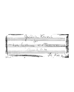Geistliches Konzert für hohe Singstimme und Tasteninstrument - Römer 6, 2-3