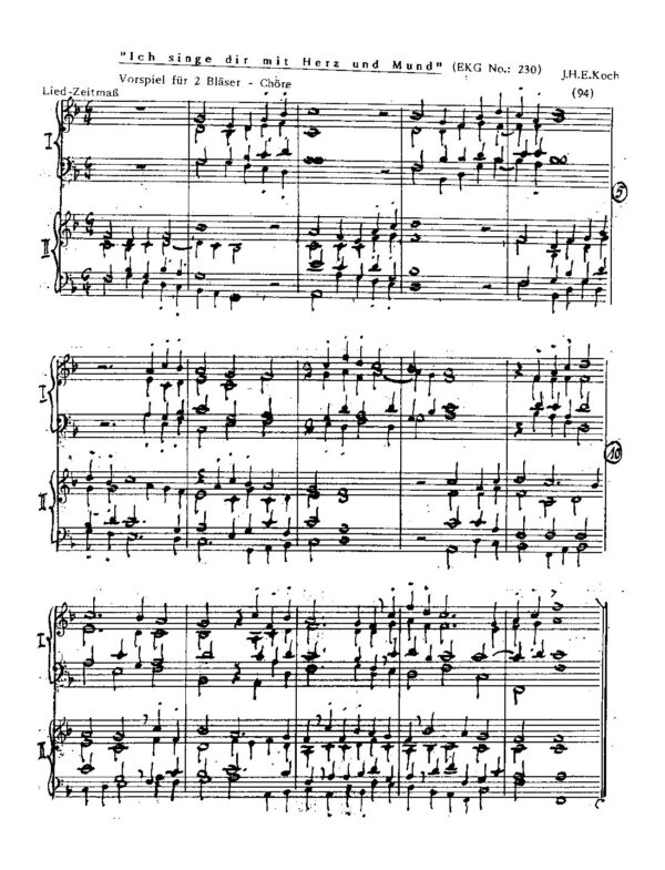 "Ich singe dir mit Herz und Mund" (EKG No.: 230)