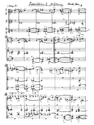 Interludium I, fünfstimmig