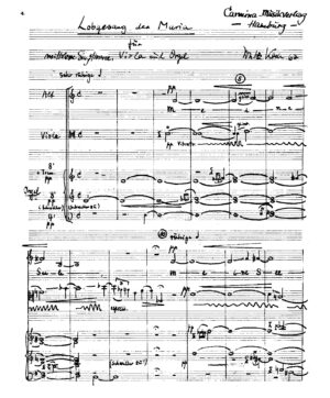 Lobgesang der Maria für mittlere Singstimme, Viola und Orgel