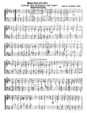 Macht hoch die Tür! (Intrade für Bläserchor und Orgel)