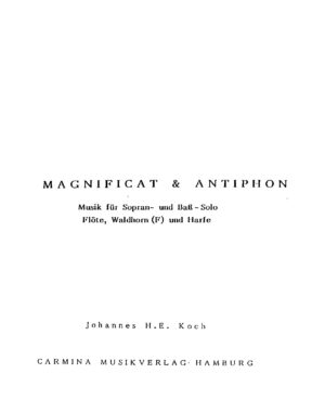 Magnificat & Antiphon - Musik für Sopran- und Bass-Solo, Flöte, Waldhorn und Harfe