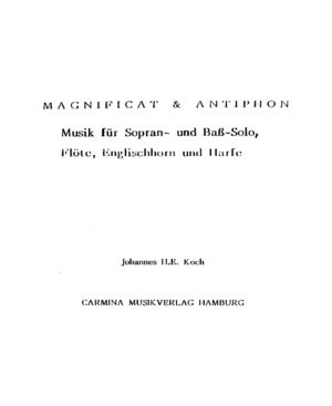 Magnificat & Antiphon - Musik für Sopran- und Bass-Solo, Flöte, Englischhorn und Harfe