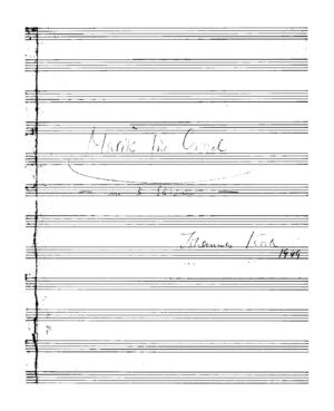Musik für Orgel in 3 Sätzen