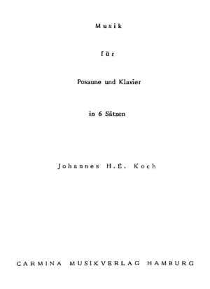 Musik für Posaune und Klavier in 6 Sätzen