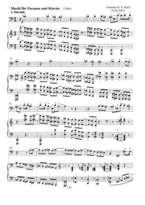 Musik für Posaune und Klavier