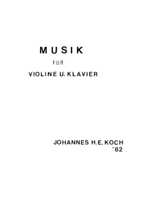 Musik für Violine u. Klavier