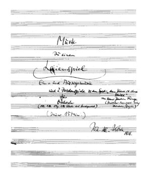 Musik zu einem Laienspiel - Klavier