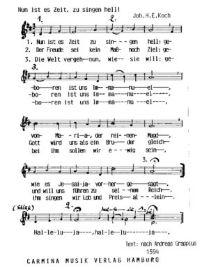 Nun ist es Zeit, zu singen hell!