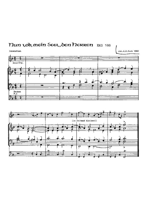 Nun lob, mein Seel, den Herren EKG 188