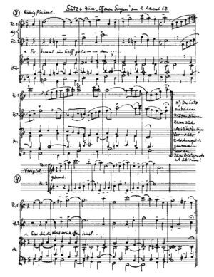 Sätze zum "Offenen Singen" am 1. Advent 68