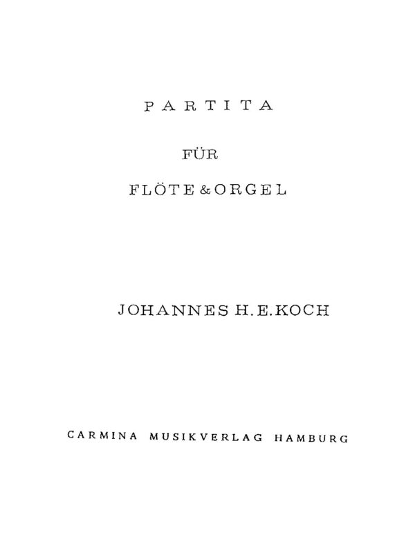 Partita für Flöte & Orgel