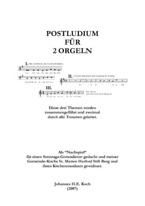 Postludium für 2 Orgeln