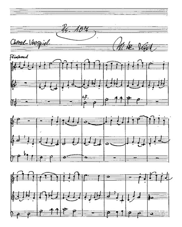 Ps. 107 - Choral-Vorspiel