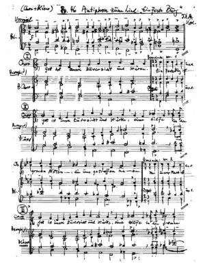 Ps. 46 Antiphon zum Lied: "Ein feste Burg"