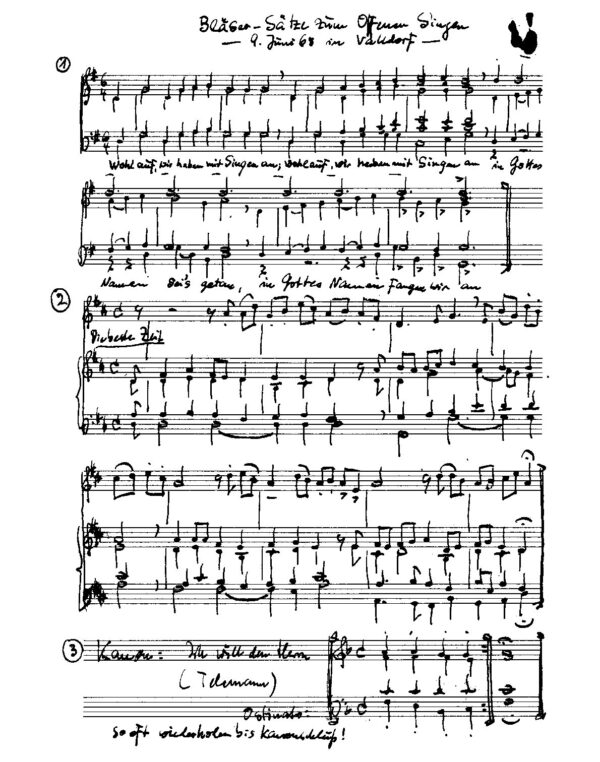 Bläser-Sätze zum Offenen Singen