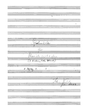 Spielmusik für Streichorchester (3 Violinen, Viola, Violoncello)