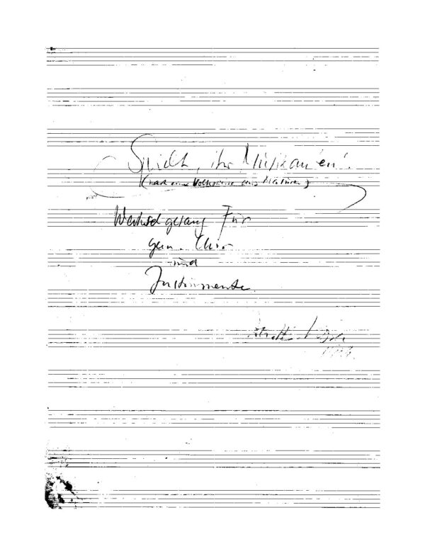 Spielt, ihr Musikanten! (nach einer Volksweise aus Masuren) - Wechselgesang für gem. Chor und Instrumente