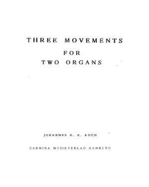 Three Movements for two Organs