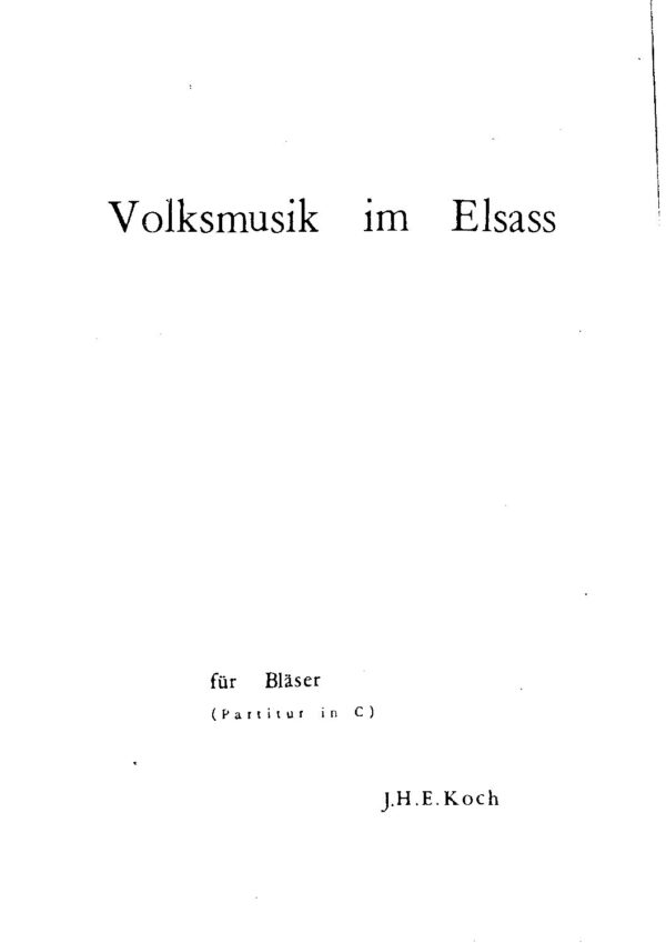 Volksmusik im Elsass