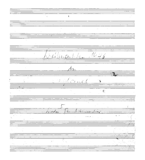 Weihnachten 1946 in England - 5 Lieder für Männerchor