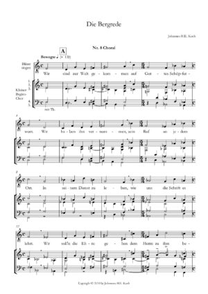Die Choräle der Bergrede